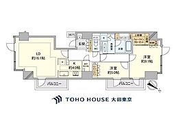 フォルム内藤町 2LDKの間取図画像