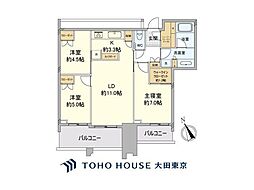 スカイズタワー&ガーデン 3LDKの間取図画像