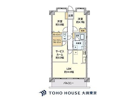 2SLDK 間取り