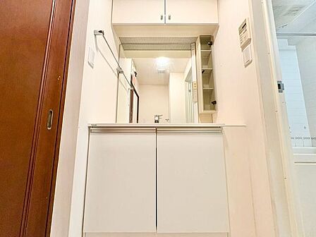 一日の始まりと終わりを心地よく演出してくれる、多彩な機能が備えられたパウダールーム。