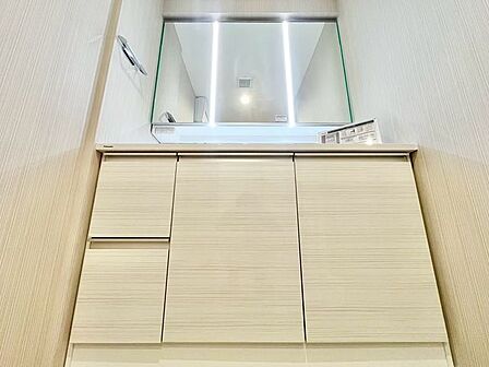 一日の始まりと終わりを心地よく演出してくれる、多彩な機能が備えられたパウダールーム。