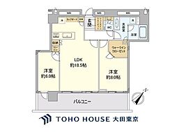 MIDTOWERGRAND 2LDKの間取図画像