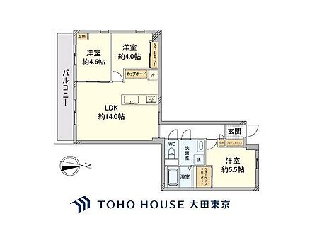 3LDK 間取り