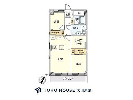 2SLDK 間取り