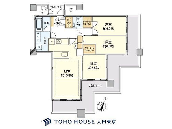 間取りを拡大表示
