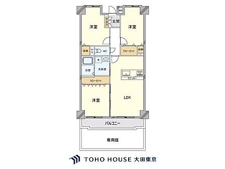 3LDK 間取り