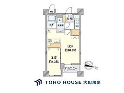 ダイナシティ三宿 1LDKの間取図画像
