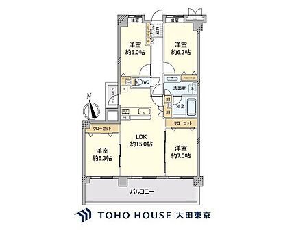 4LDK 間取り