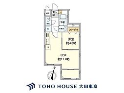 マック千束コート 1LDKの間取図画像