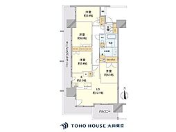 ブランズシティ品川ルネキャナル 4LDKの間取図画像