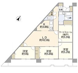間取図画像 3SLDK