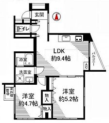 間取図画像 2DK