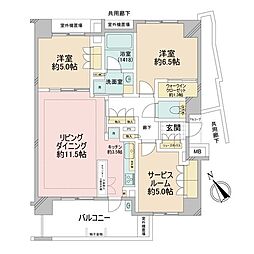 間取図画像 2SLDK