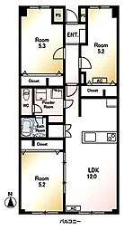 間取図画像 3LDK