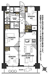 間取図画像 3LDK