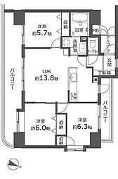 ローヤルシティ大宮吉敷町 3LDKの間取図画像