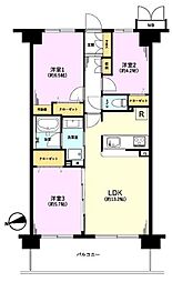 アーベントハイム戸田公園ANNEX 3LDKの間取図画像