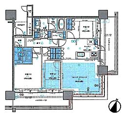 URAWA THE TOWER 3LDKの間取図画像