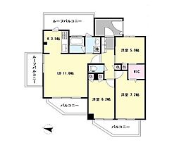 クリオ志木駅前 3LDKの間取図画像