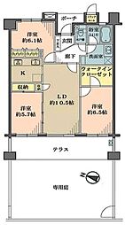 ダイアパレス川口青木 3LDKの間取図画像