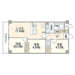 ユッサ浦和 2SLDKの間取図画像