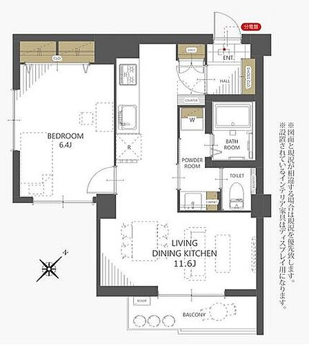 角部屋につき明るく風通しの良い室内。各所に収納を設けており荷物が多い方も安心です。