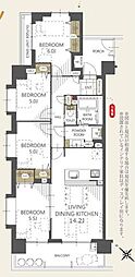 メイプルタウンウィズ戸田公園弐番館 4LDKの間取図画像