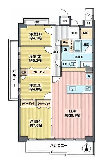 南西角部屋につき陽当たり・通風良好◎新規リフォーム済の綺麗なお部屋で新生活をスタートできます。