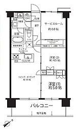 サンクレイドル西川口2 3LDKの間取図画像