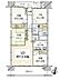 間取り：南向きバルコニーで陽当たり良好。新規リフォーム済の綺麗なお部屋で新生活をスタートできます。
