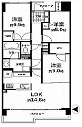 常盤台ガーデンソサエティ 3LDKの間取図画像