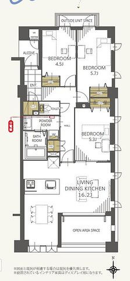 角部屋につき陽当たり・通風良好◎新規リフォーム済の綺麗なお部屋で新生活をスタートできます。