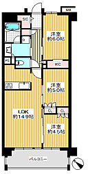 間取図画像 2SLDK