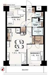 間取図画像 2LDK