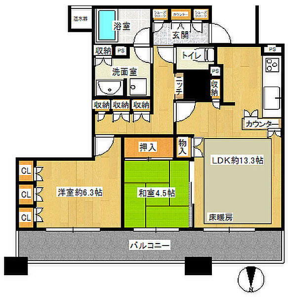 間取りを拡大表示