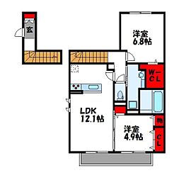 間取図画像 2LDK