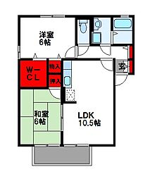 セジュールトーA棟 2階/201