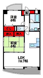 アルタコート21 2LDKの間取図画像