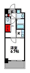 ヴェルビュー 1Kの間取図画像