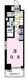 FLレジデンス1 1Kの間取図画像