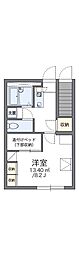レオパレスグレイス 1Kの間取図画像