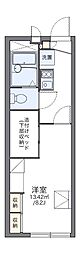 レオパレスボムール3 1Kの間取図画像