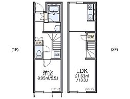 レオネクストmyAN参番館 1LDKの間取図画像