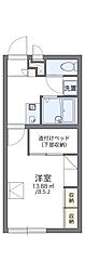 レオパレスCraneCrane 1Kの間取図画像