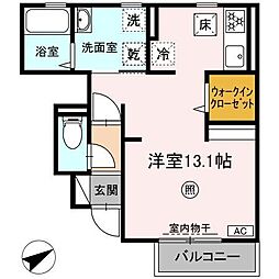 スペースセブン ワンルームの間取図画像