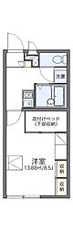 レオパレスメゾン福生 1Kの間取図画像