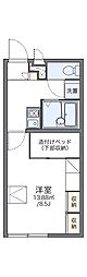 レオパレスセイリン 1Kの間取図画像