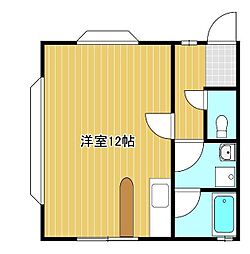 ルミエール1 ワンルームの間取図画像