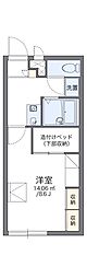 レオパレスアルシオーネ 1Kの間取図画像