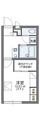 レオパレスビレッジ田園 1Kの間取図画像